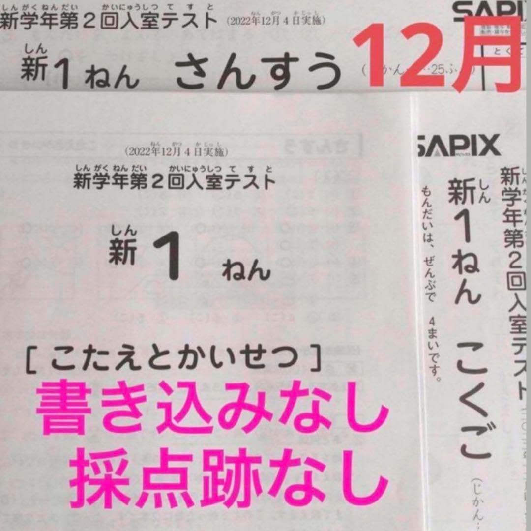 SAPIX新6年(現5年) サピックス SAPIX 2014年 新4年新学年